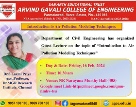 Webinar on Introduction to Air Pollution Modelling Techniques