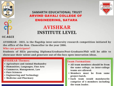 AVISHKAR- 2025 (Institute Level)