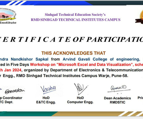 Five Days Workshop on 
