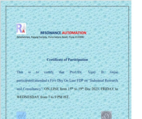 Industrial Researach and Consultancy