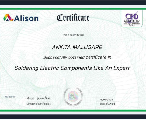 Certificate of Completion