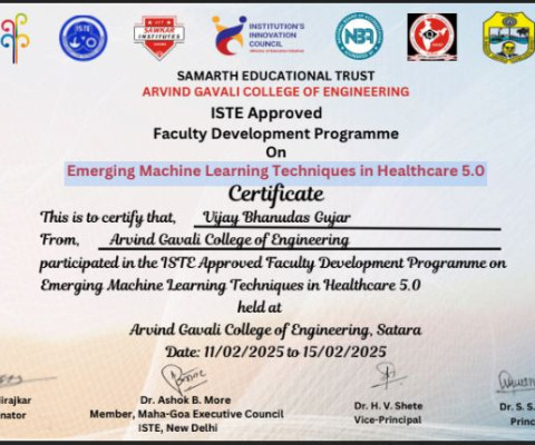 FDP- Emerging Machine Learning Techniques in Healthcare 5.0