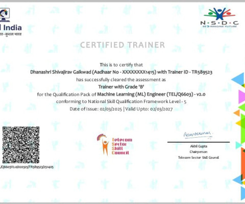 FDP : TOT(Machine Learning Engg.)
