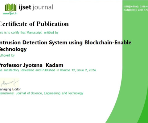 Certificate for publication