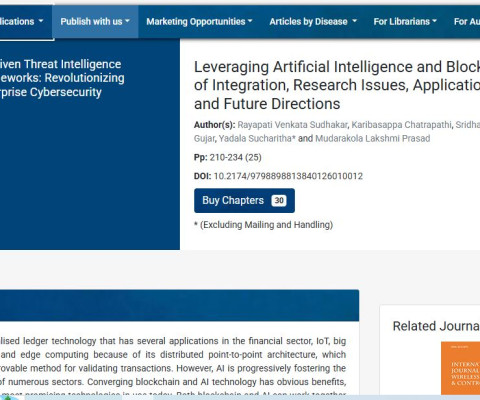 Published Book- AI-Driven Threat Intelligence Frameworks: Revolutionizing Enterprise Cybersecurity