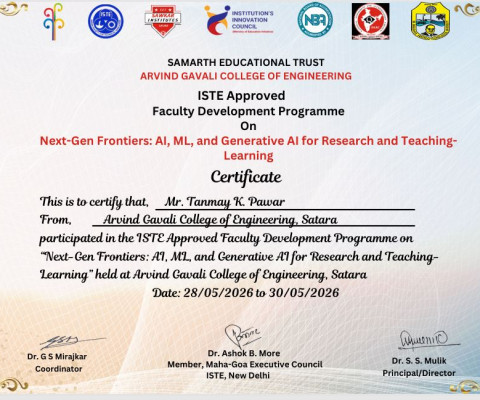 Next-Gen Frontiers: AI, ML, and Generative AI for Research and Teaching- Learning