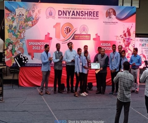 Student Participated in Dnyanotsav event Satara 2022-23 got first prize project competition. 