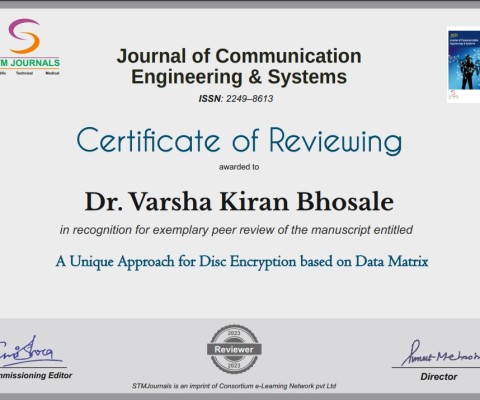Certificate of Reviewing