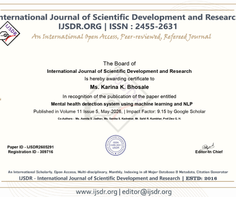 Paper Published of