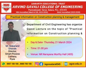 Guest Lecture on Practical information on Construction planning and management