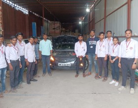 Industrial Visit at Autoworld Car Care 