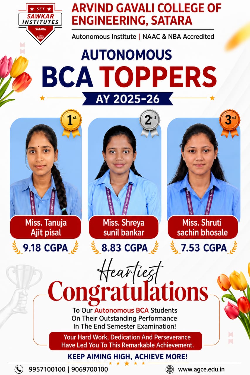 FY BCA (Autonomous) Toppers AY 2025-2026